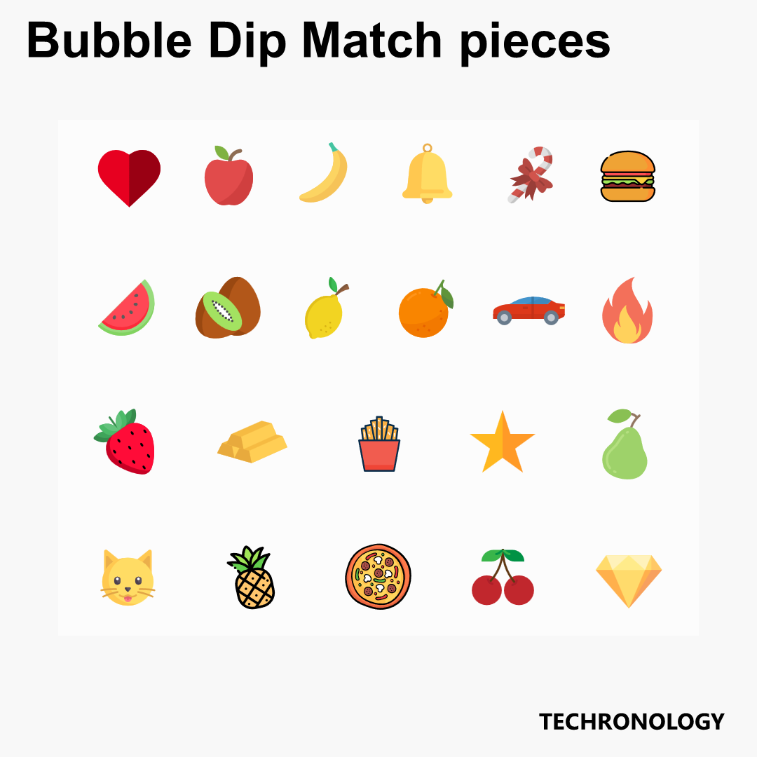 Bubble Dip Match - Game pieces - Techronology