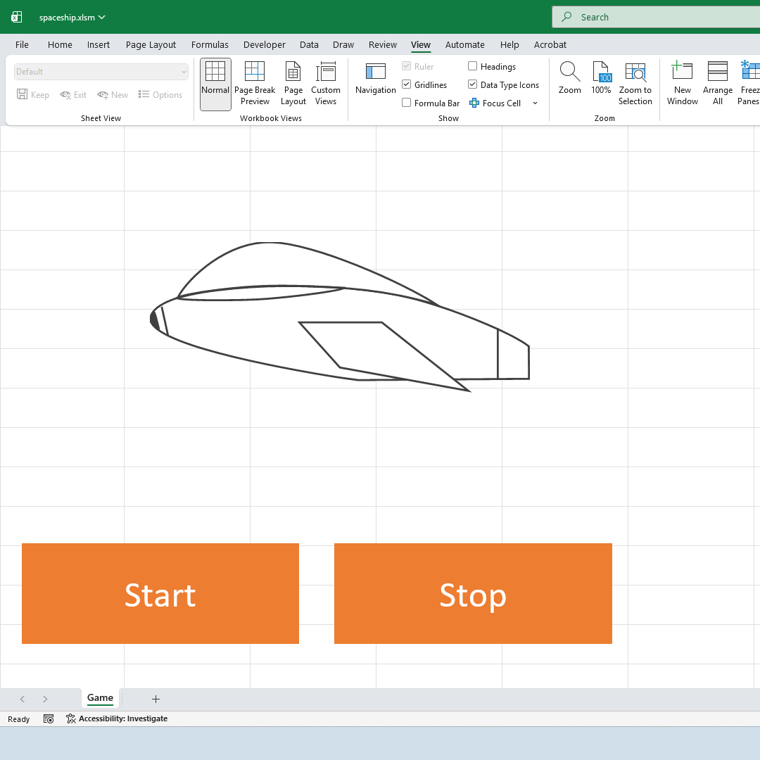 Spaceship Excel tool | Techronology