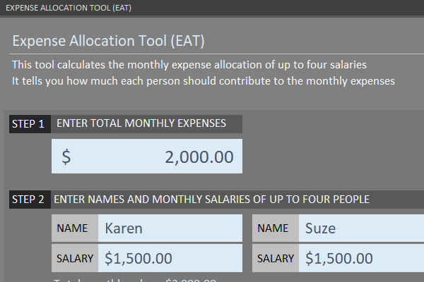 Expense Allocation Tool (EAT)