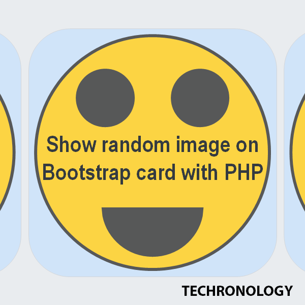 Show random image on Bootstrap card with PHP