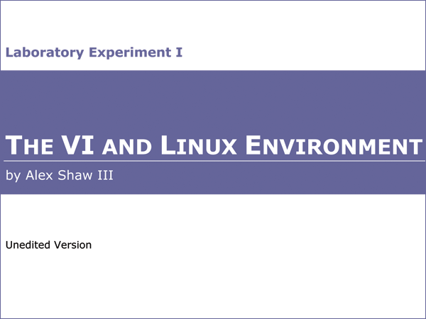Linux lab reports - The VI and Linux Environment - Techronology