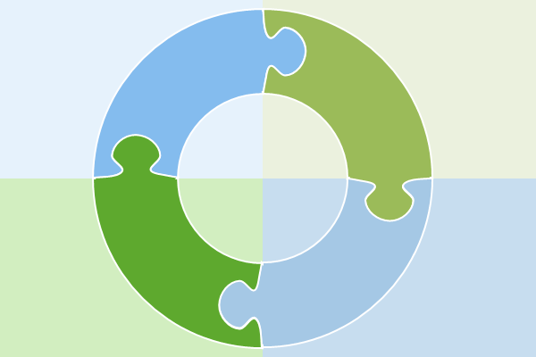 PowerPoint circular puzzle designs – How to
