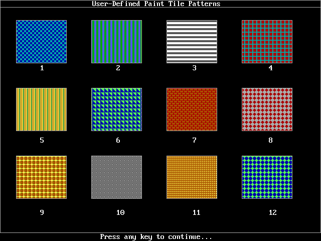 The Graphics Power Diskette - User-defined paint tile patterns - Techronology