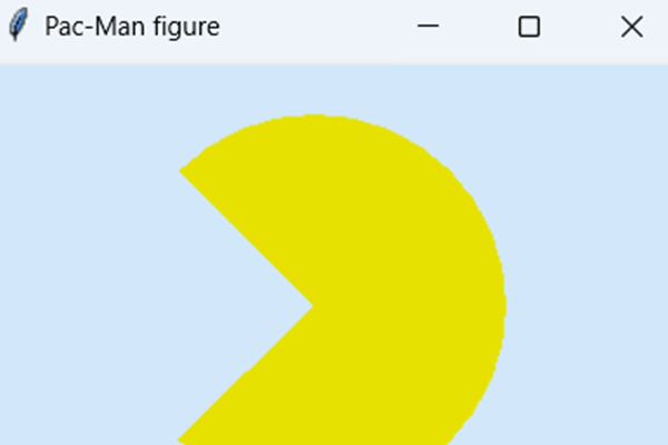 Create a Pac-Man figure in Python