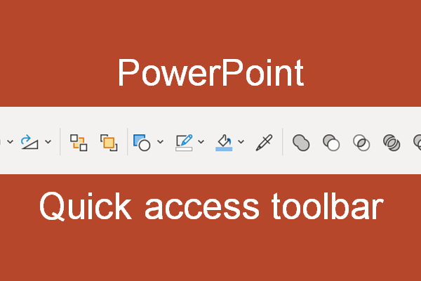 PowerPoint QAT – Quick access toolbar