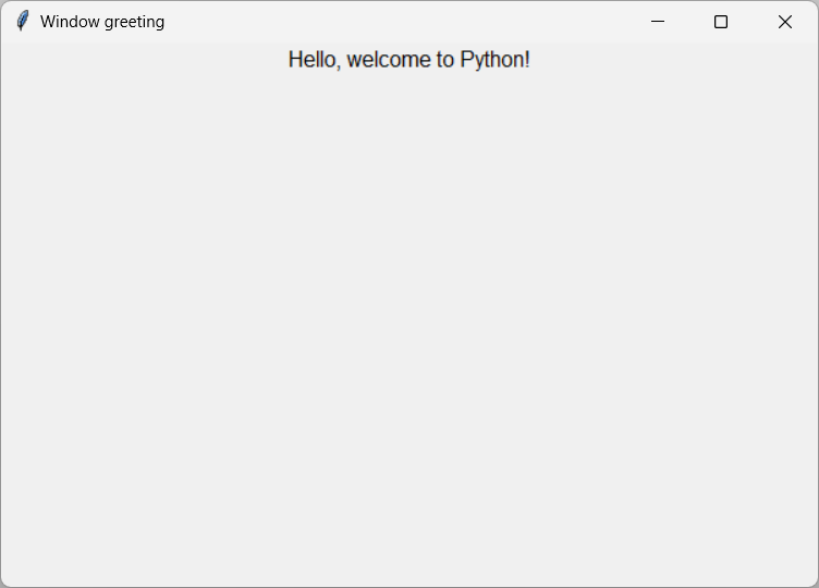 Hello world greeting in Python - Techronology