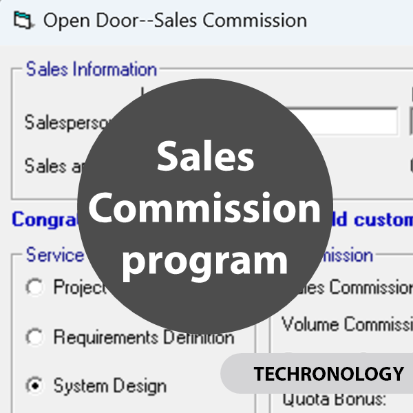 Sales commission program using Visual Basic 6