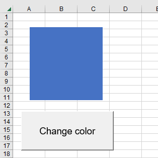 Change shape color with VBA - How-to - Techronology