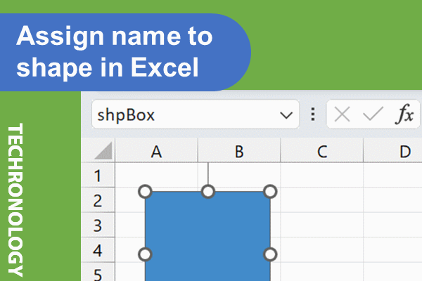Assign name to shape in Excel – How-to