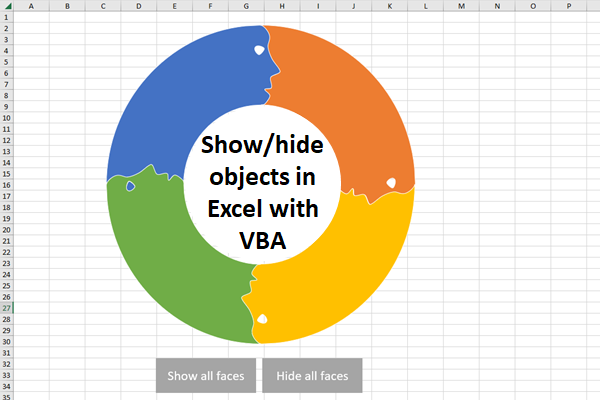 Show hide objects with Excel VBA – How-to video