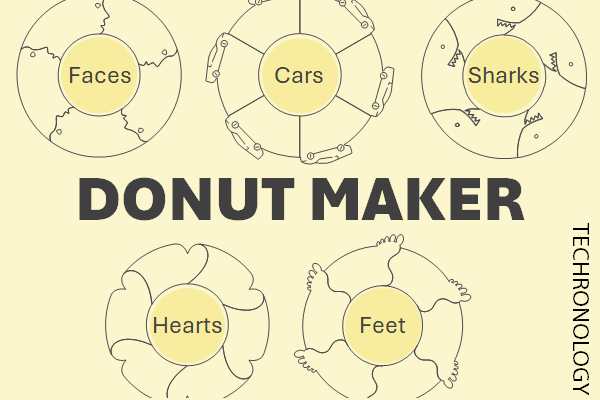 Unique circular designs by Donut Maker