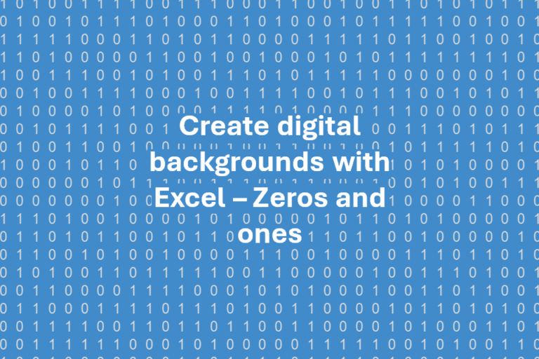 Create digital backgrounds with Excel - How-to - Techronology
