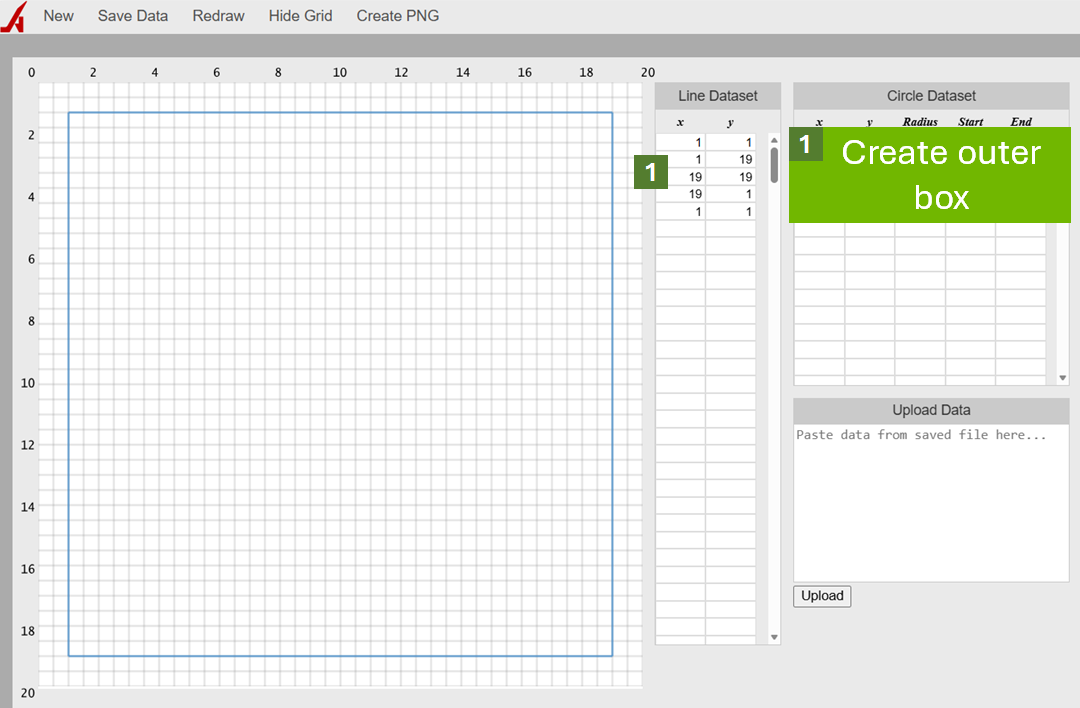Step 1 - Create outer box - Techronology