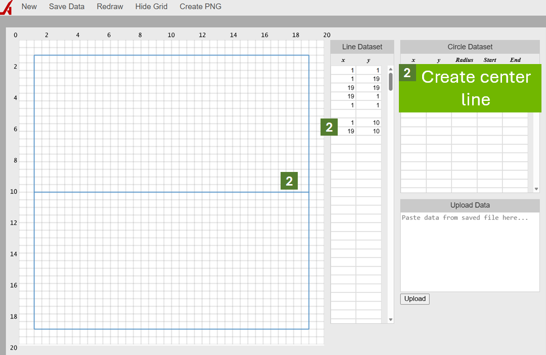 How to create impossible box in APG21 - Step 2 - Create center line - Techronology