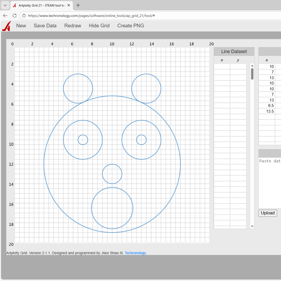 How to draw circles in APG21 - Techronology
