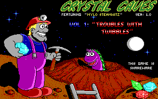 Old school PC games screenshots - Crystal Caves 1 - Techronology