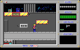 Old school PC games screenshots - Duke Nukem 1-1 - Techronology