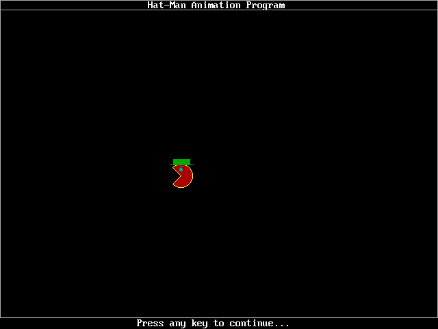 The Graphics Power Diskette - Hat-man animation program - Techronology
