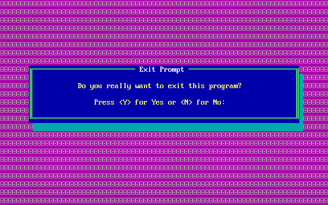 The Graphics Power Diskette - Exit prompt - Techronology