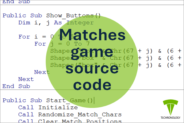 Matches game source code - Techronology