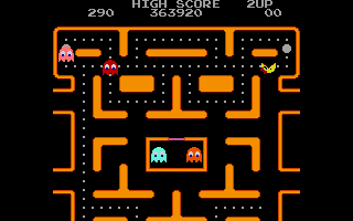 Old school PC games screenshots - Ms Pac PC 1 - Techronology