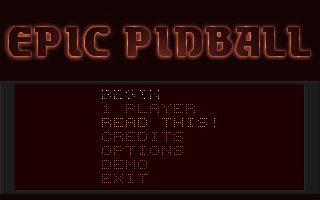 Old school PC games screenshots - Epic Pinball 1 - Techronology