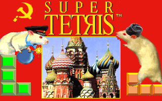 Old school PC games screenshots - Super Tetris 1 - Techronology