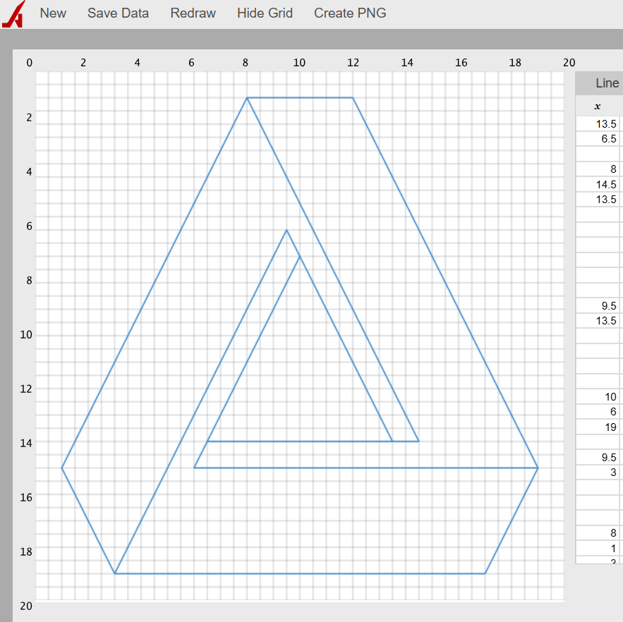 How to create the impossible triangle in Artplotty Grid - Techronology