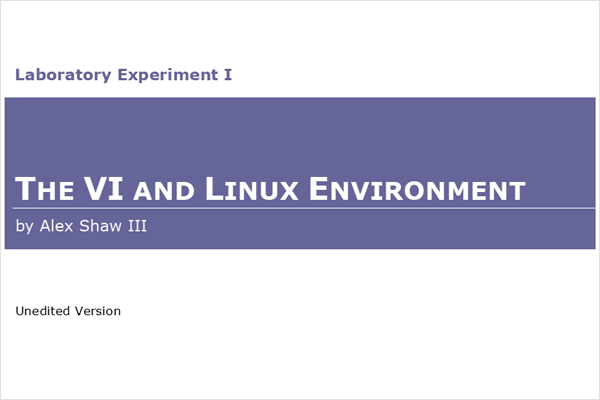 VI and Linux Environment - Lab Report - Techronology