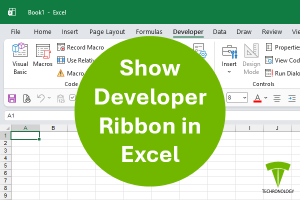 Show Developer Ribbon in Excel