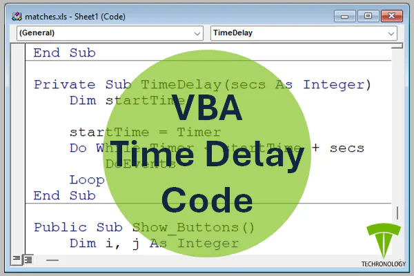 Time Delay Code in Visual Basic for Applications